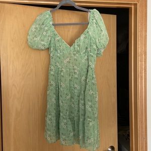 Princess polly green floral dress